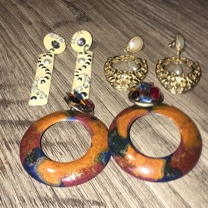 Vintage 80’s earrings